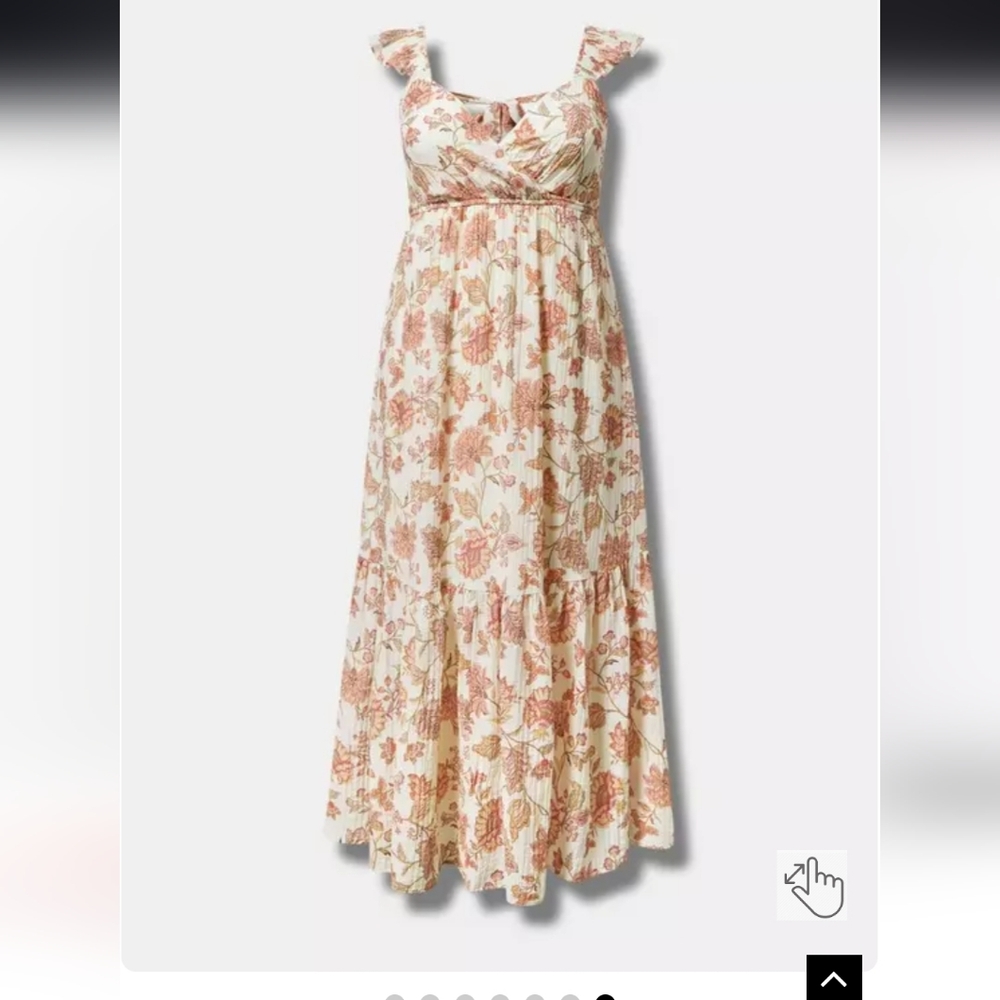 Floral Maxi Dress with Ruffle Straps 18/20